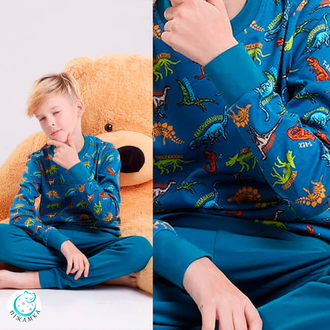Пижама на мальчика с динозавром 21ПМ-199/281-5ТМ Овен