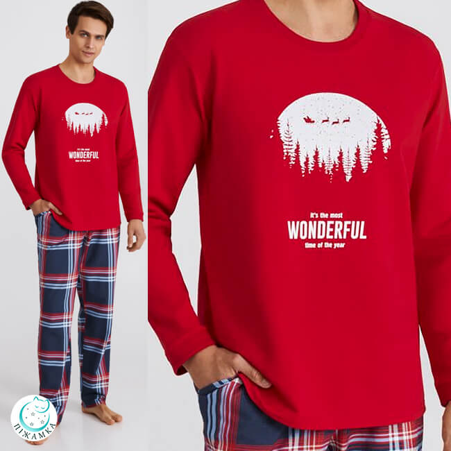 Новогодние пижамы Family look Wonderful ТМ Эллен MPD 0880/01/01