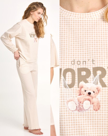Пижама в клеточку серия Donºt worry TM Ellen LPK 0780/34/01