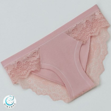 Женские кружевные трусы LMBA 301/06/12 ТМ Эллен розовые 