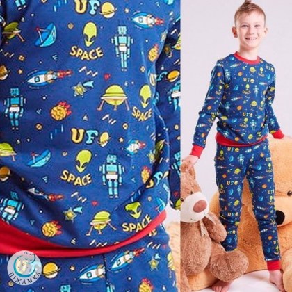 Пижама Уфо для мальчиков 5-6 лет