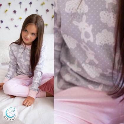 Пижама для девочек 6-9 лет Зайка