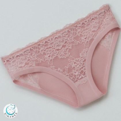 Кружевные трусики женские LBIA 300/04/12 ТМ Эллен розовые